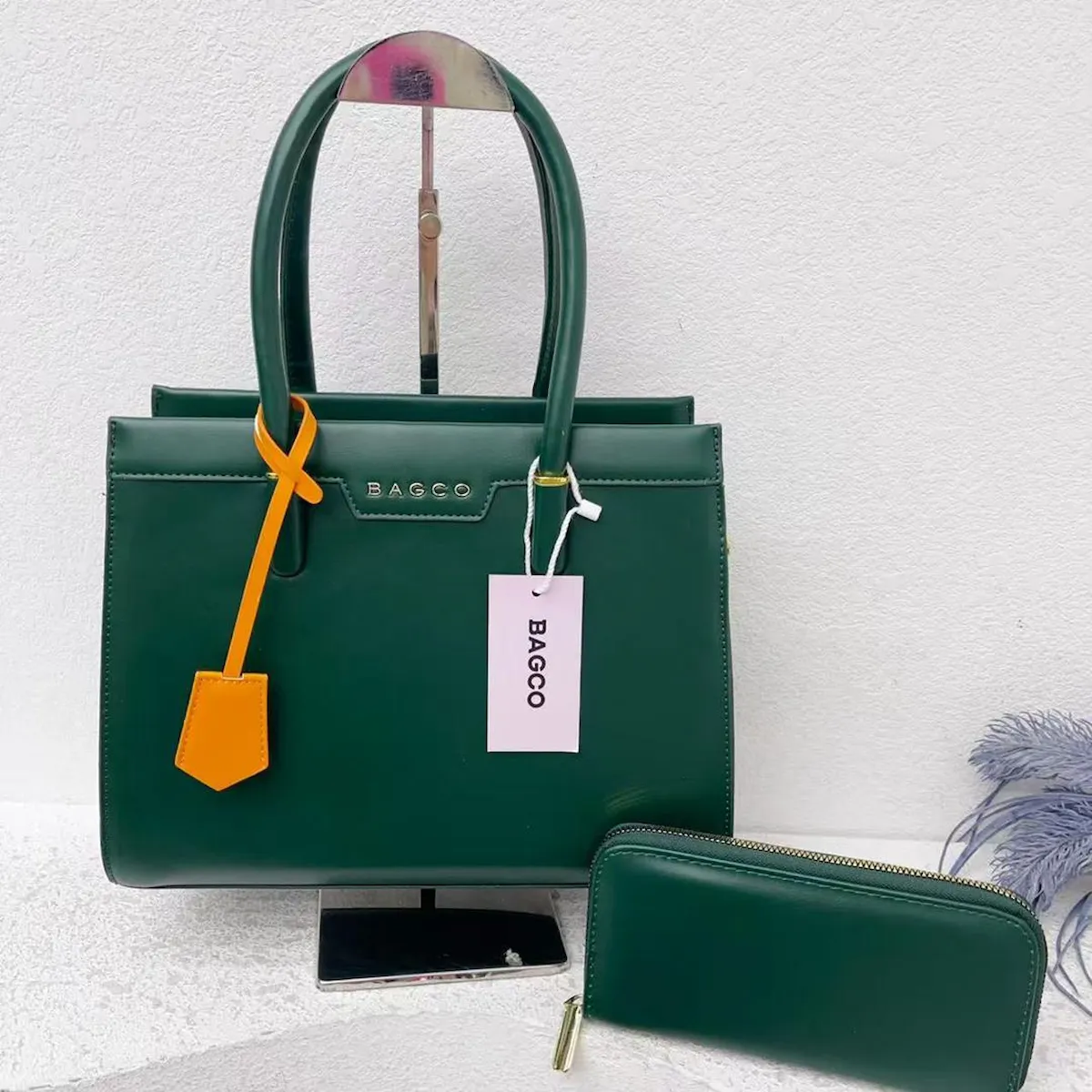 Bagco 2-Piece Emerald Tote Bag Set