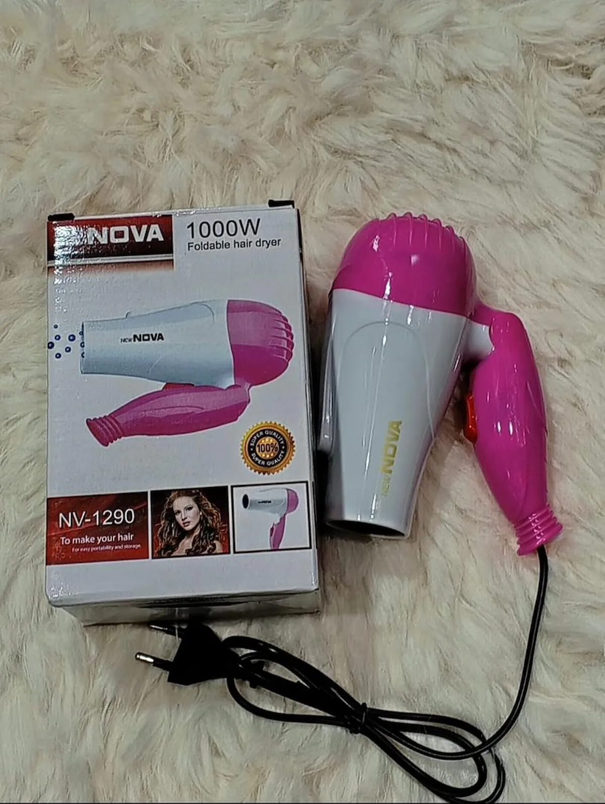 Nova 1000W Foldable Hair Dryer