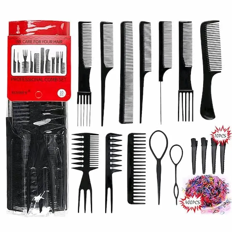 Professional Tail Comb & Styling Kit Set