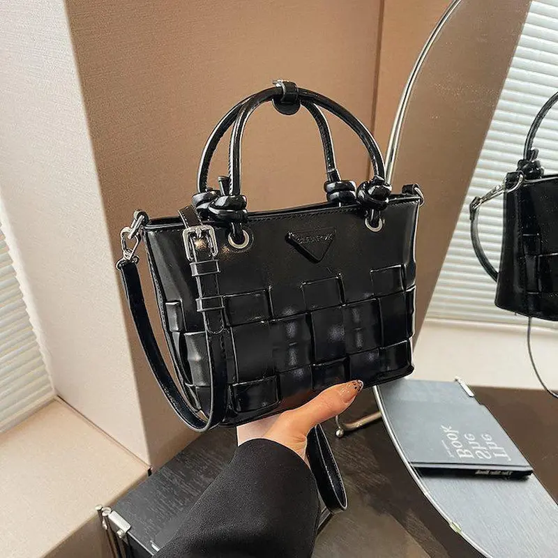 Elegant Woven Mini Tote Bag