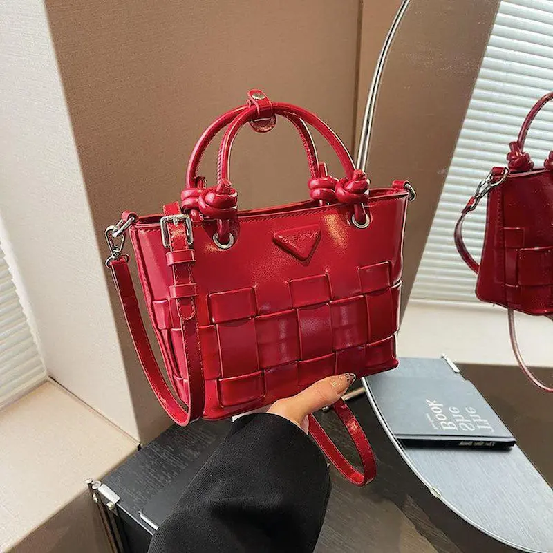 Elegant Woven Mini Tote Bag