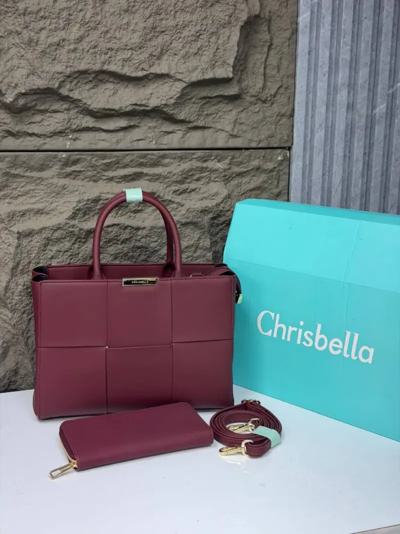 Luxury Chrisbella Woven Tote Bag Set