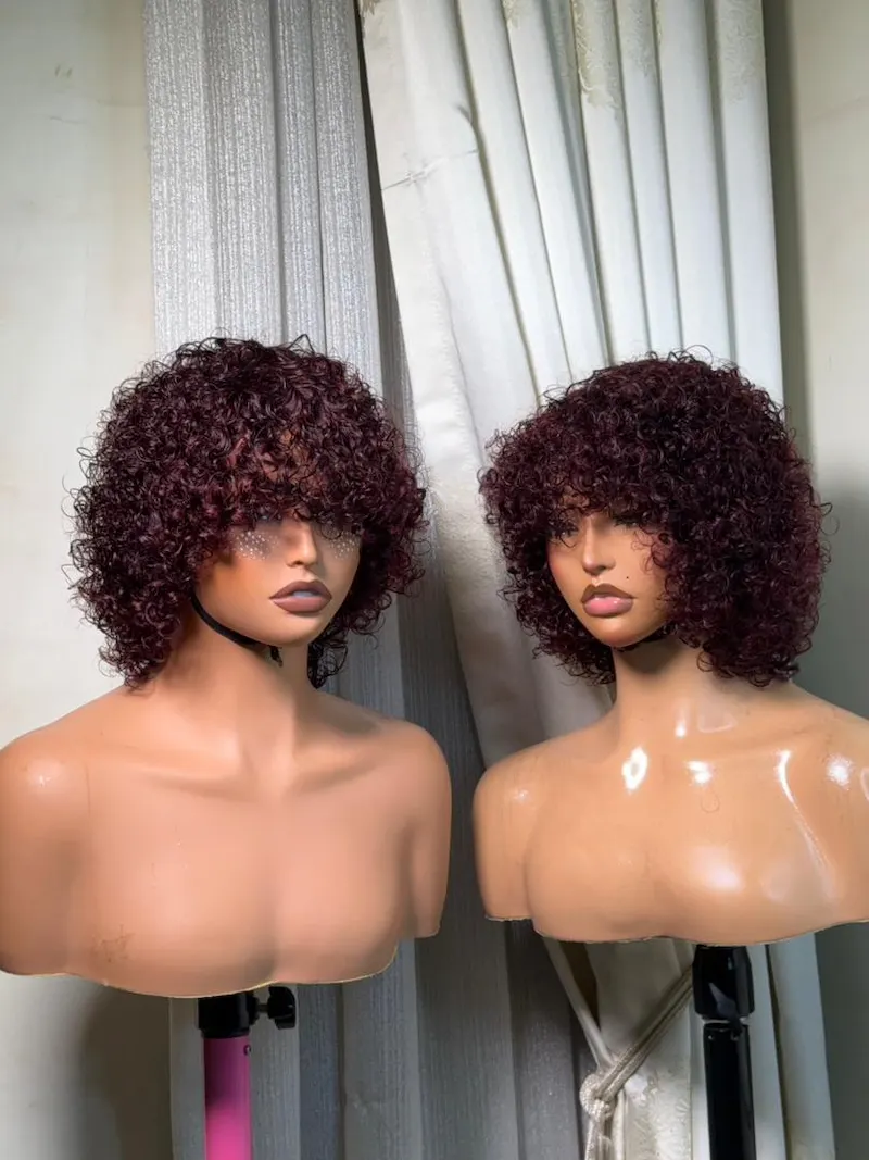 Heart Curly Fringe Wig