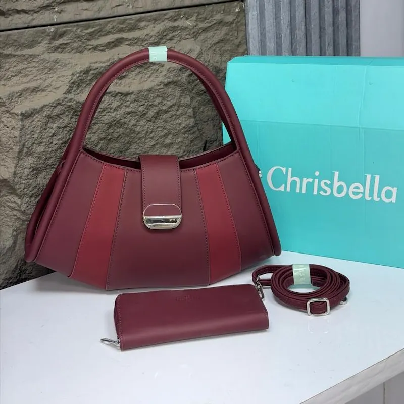 Luxury Chrisbella Crescent Tote Bag Set