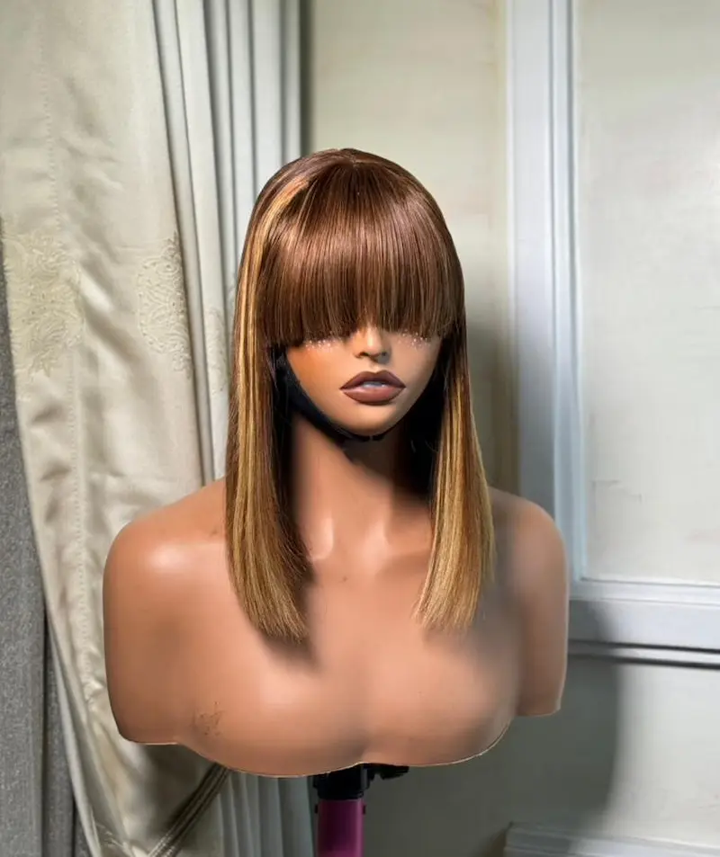 T-C Closure Fringe Bob Wig